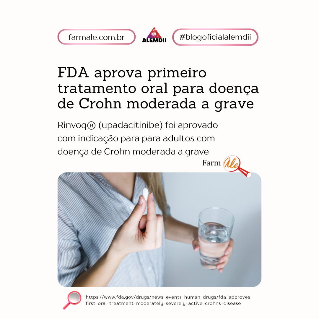 FDA aprova primeiro tratamento oral para doença de Crohn moderada a