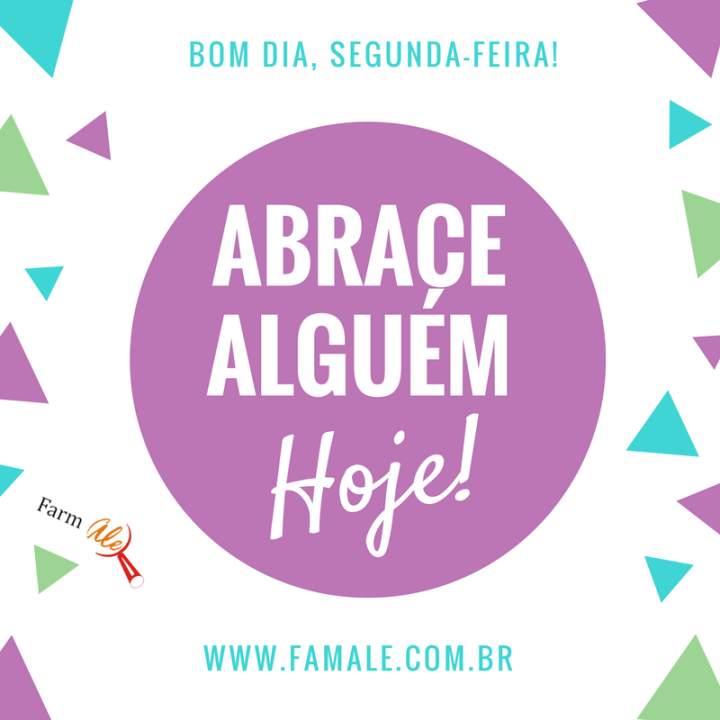 Abrace alguém hoje