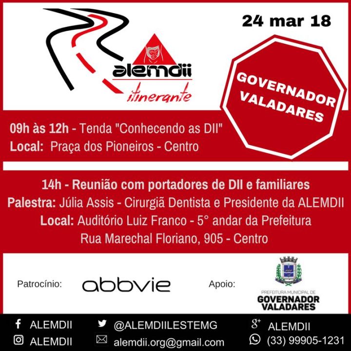 ALEMDII Itinerante em Governador Valadares