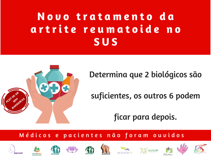 Mudanças no tratamento da artrite reumatoide no SUS