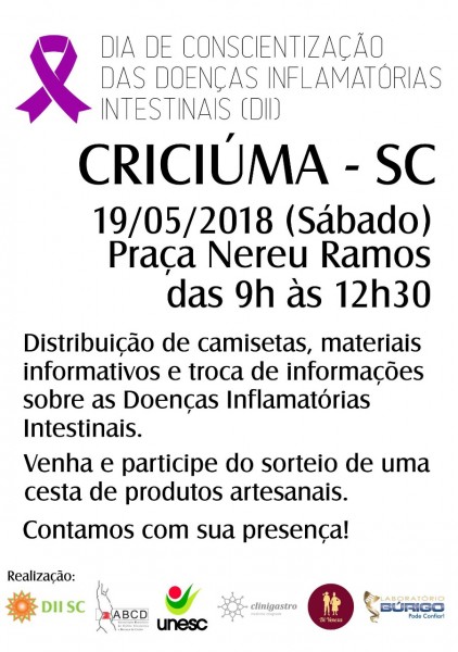 Campanha Maio Roxo da DIISC em Criciúma