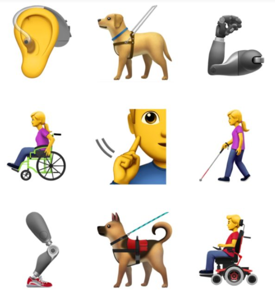 Apple terá novos emojis de acessibilidade