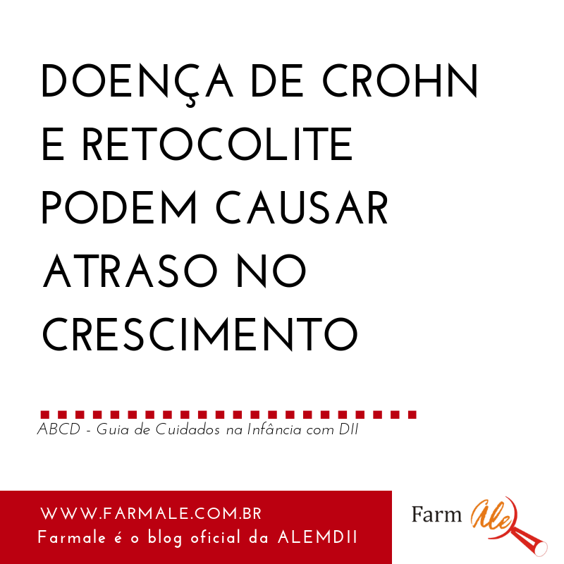 Doença de Crohn e retocolite podem causar atraso no crescimento