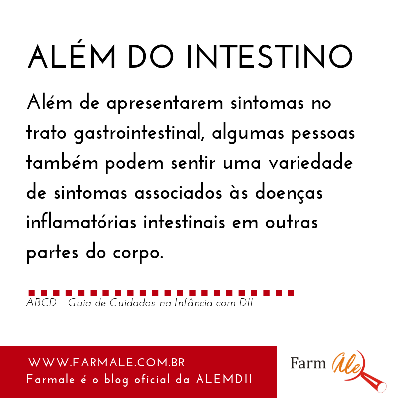 Doença de Crohn e retocolite além do intestino