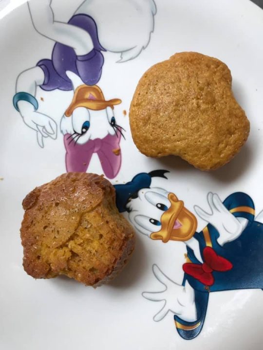 Bolinhos de cenoura sem lácteos