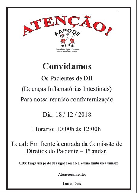 Confraternização de Natal da AAPODII