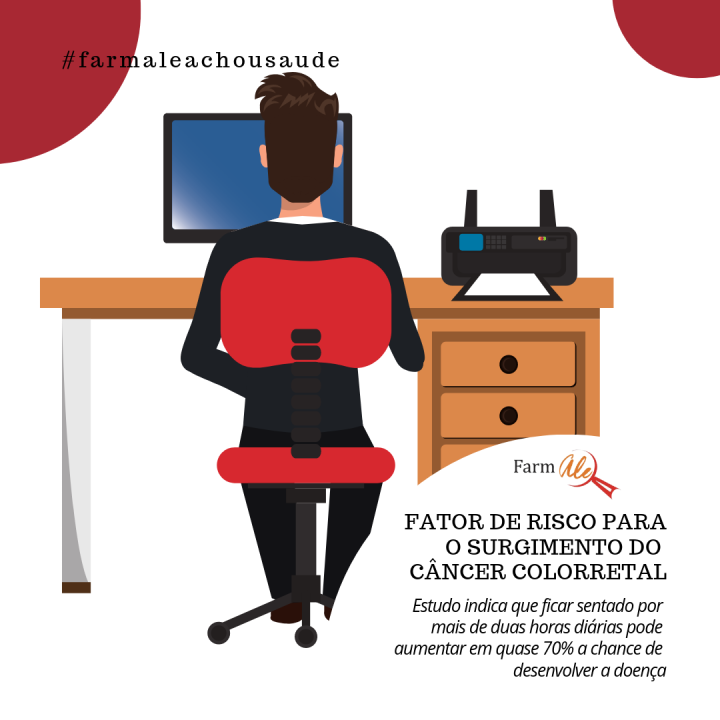 Hábito de permanecer muito tempo sentado pode ser um fator de risco para o câncer colorretal