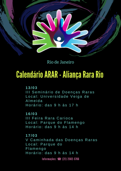 Calendário de Eventos da Aliança Rara Rio – ARAR