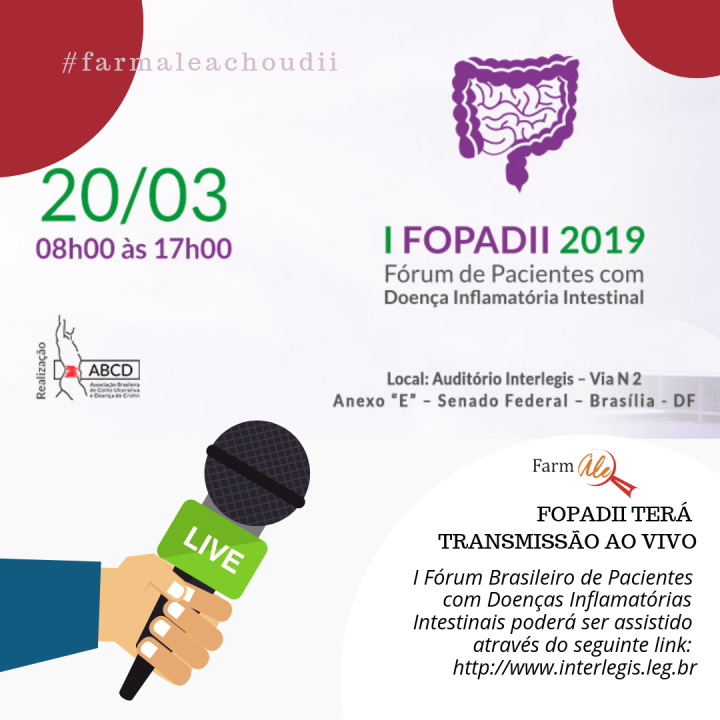 FOPADII terá transmissão ao vivo