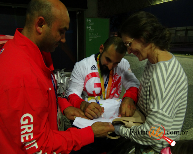 Eu consegui dizer para Ali Jawad: Você é uma inspiração para todos nós!