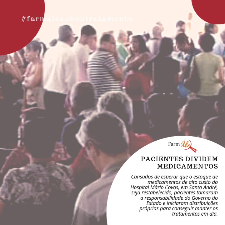 Pacientes dividem medicamentos para manter tratamento