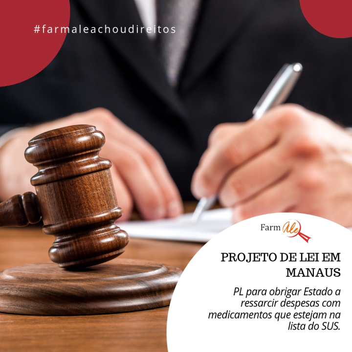 Projeto de Lei em Manaus para ressarcimento de despesas com medicamentos do SUS