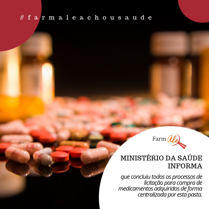 Comunicado do MS sobre medicamentos em falta