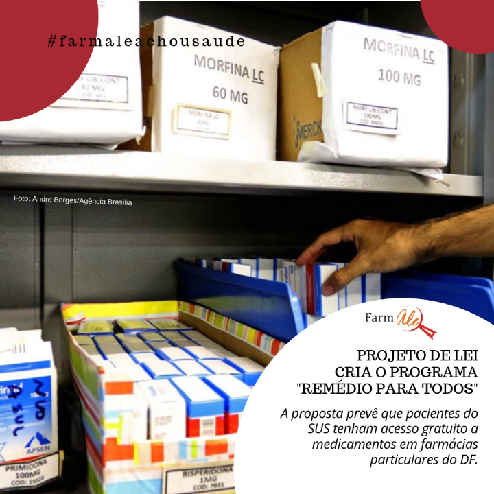 Projeto de lei cria o programa "Remédio para Todos"