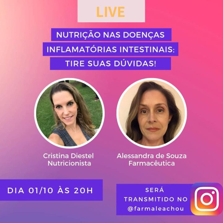 Live no Farmale com a Nutricionista Cristina Diestel