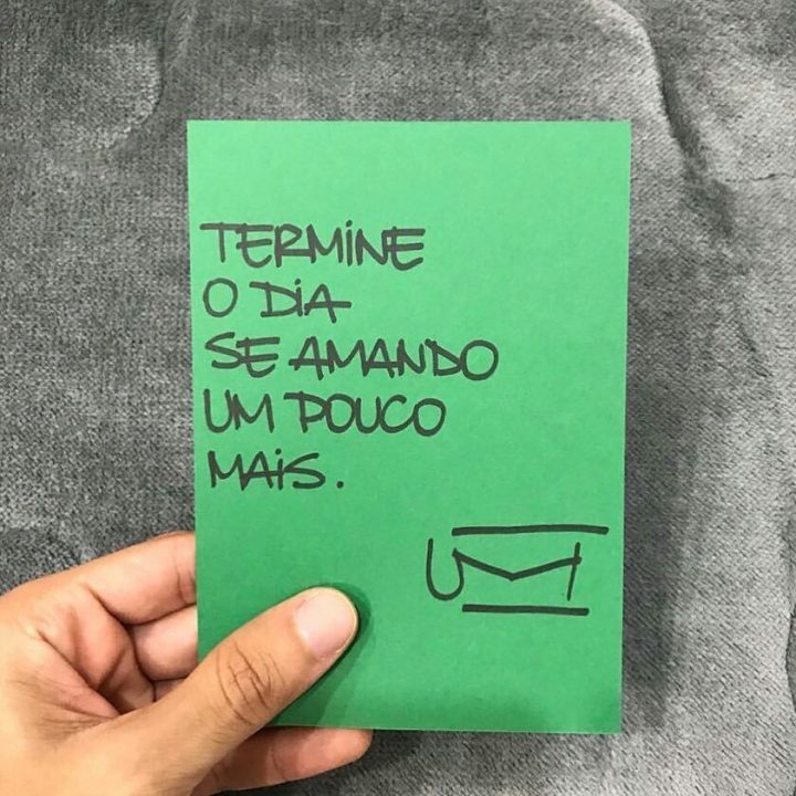 Termine o dia se amando