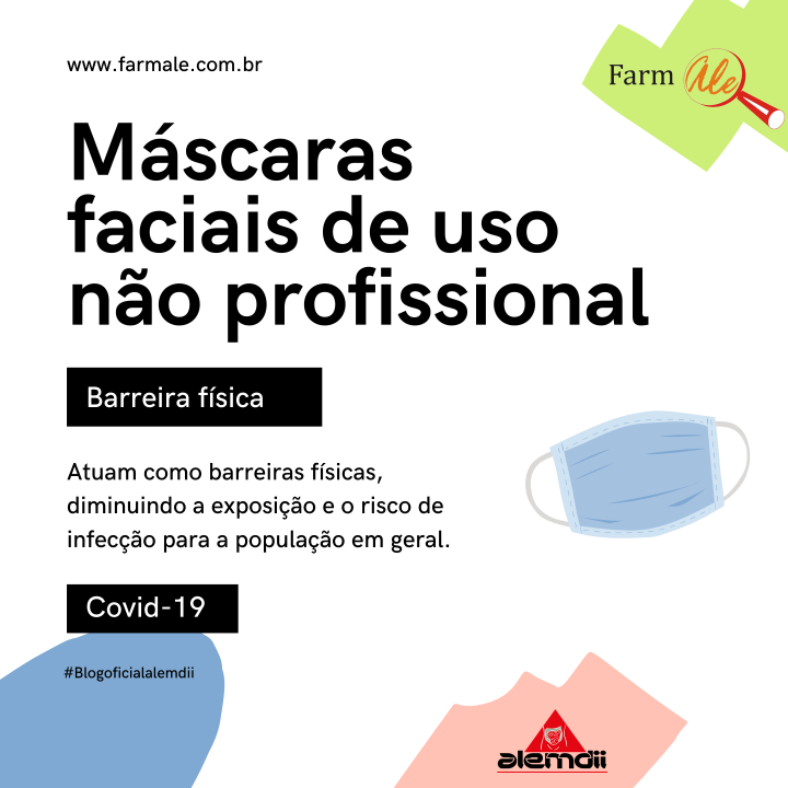 Máscaras faciais de uso não profissional