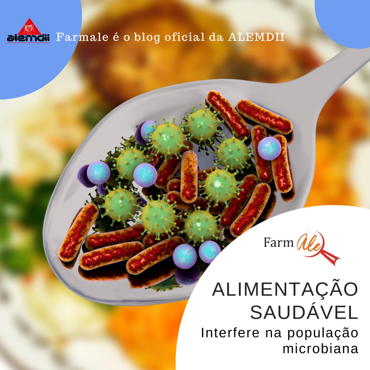 Alimentação saudável interfere na população microbiana