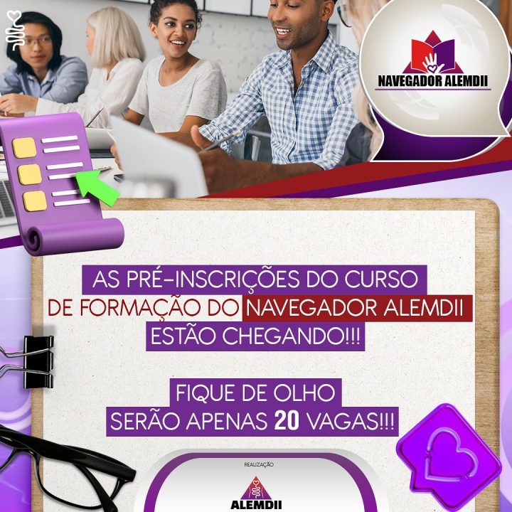 Pré-inscrições do Curso de Formação do Navegador ALEMDII