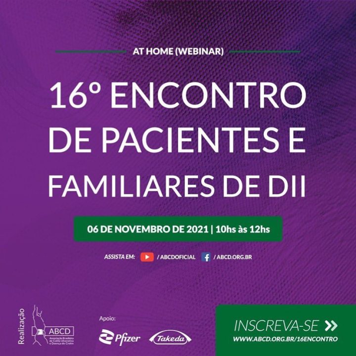 16º Encontro Virtual de Pacientes e Familiares de Doenças Inflamatórias Intestinais
