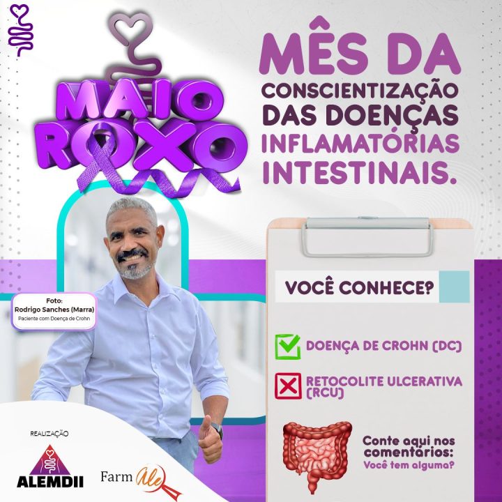 Maio Roxo, o mês de conscientização das DII
