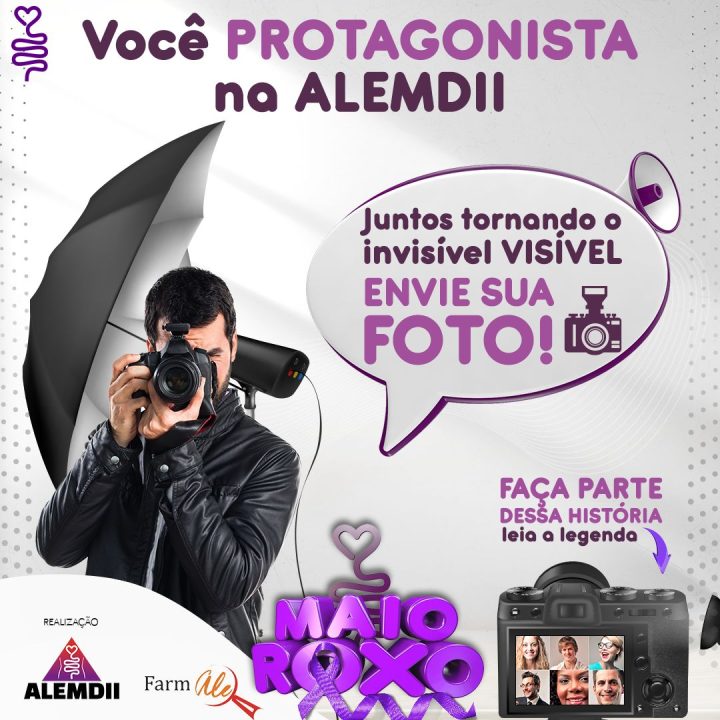 Sua foto na ALEMDII, você protagonista