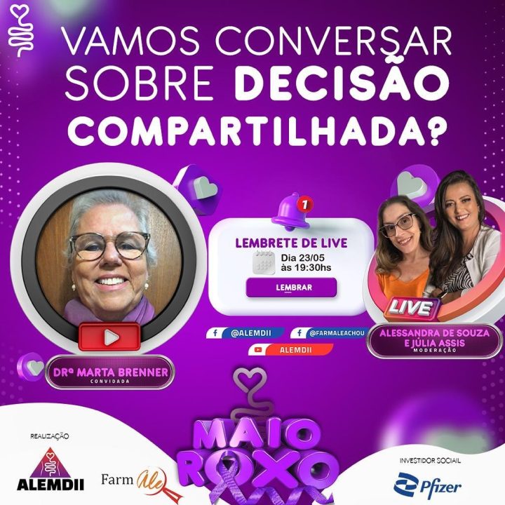 Maio Roxo com Live ALEMDII