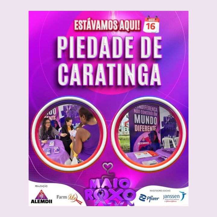 Maio Roxo da ALEMDII em Piedade de Caratinga