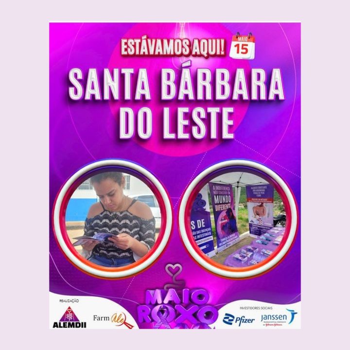 Dia 15 de maio a ALEMDII levou muita informação sobre as Doenças Inflamatórias Intestinais para Santa Bárbara do Leste