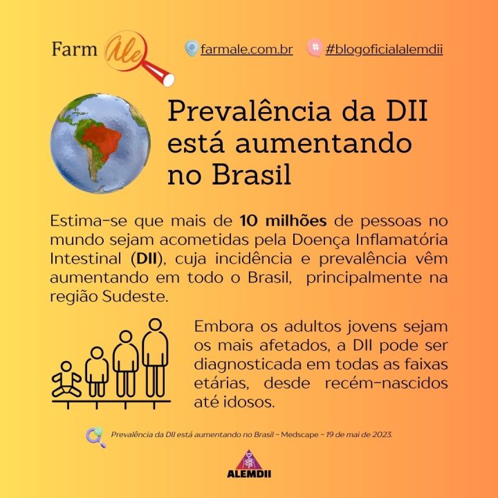 Doença Inflamatória Intestinal está aumentando no Brasil