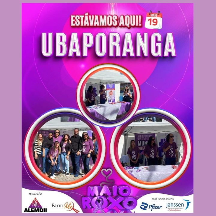 Maio Roxo da ALEMDII em Ubaporanga MG