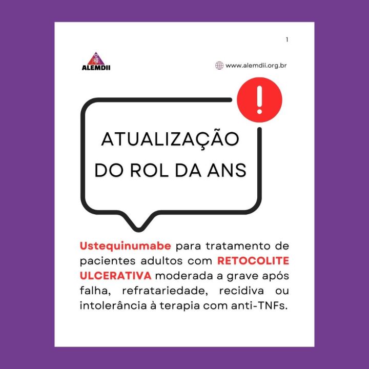 Ustequinumabe para retocolite ulcerativa em Consulta Pública da ANS